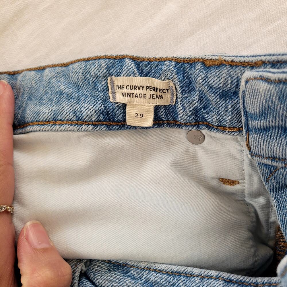 Madewell The Curvy Vintage Perfect Jean 29 - Picture 6 of 7